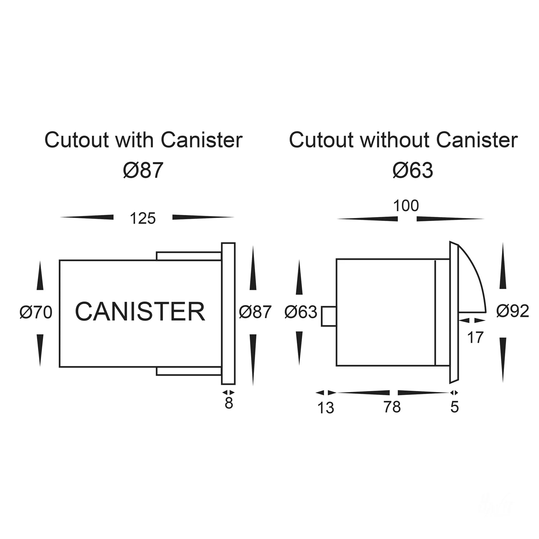 Havit Ollo With Eyelid Garden Step and Up Lights Tri - 316 Stainless Steel 5W 12/240V IP65 - HV19012T-SS316, HV19032T-SS316 - Havit Lighting