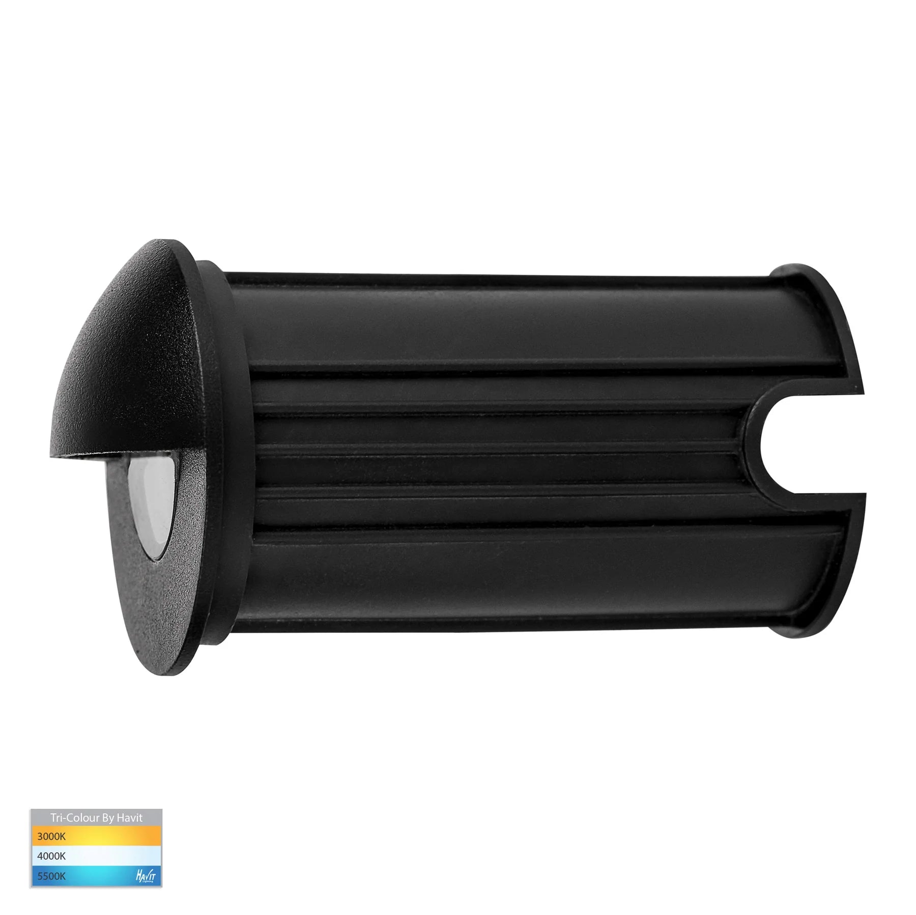 Havit Elite Wall with Eyelid Garden Step and Uplights Tri - Black 3W 12V IP65 - HV2883T-BLK-12V - Havit Lighting