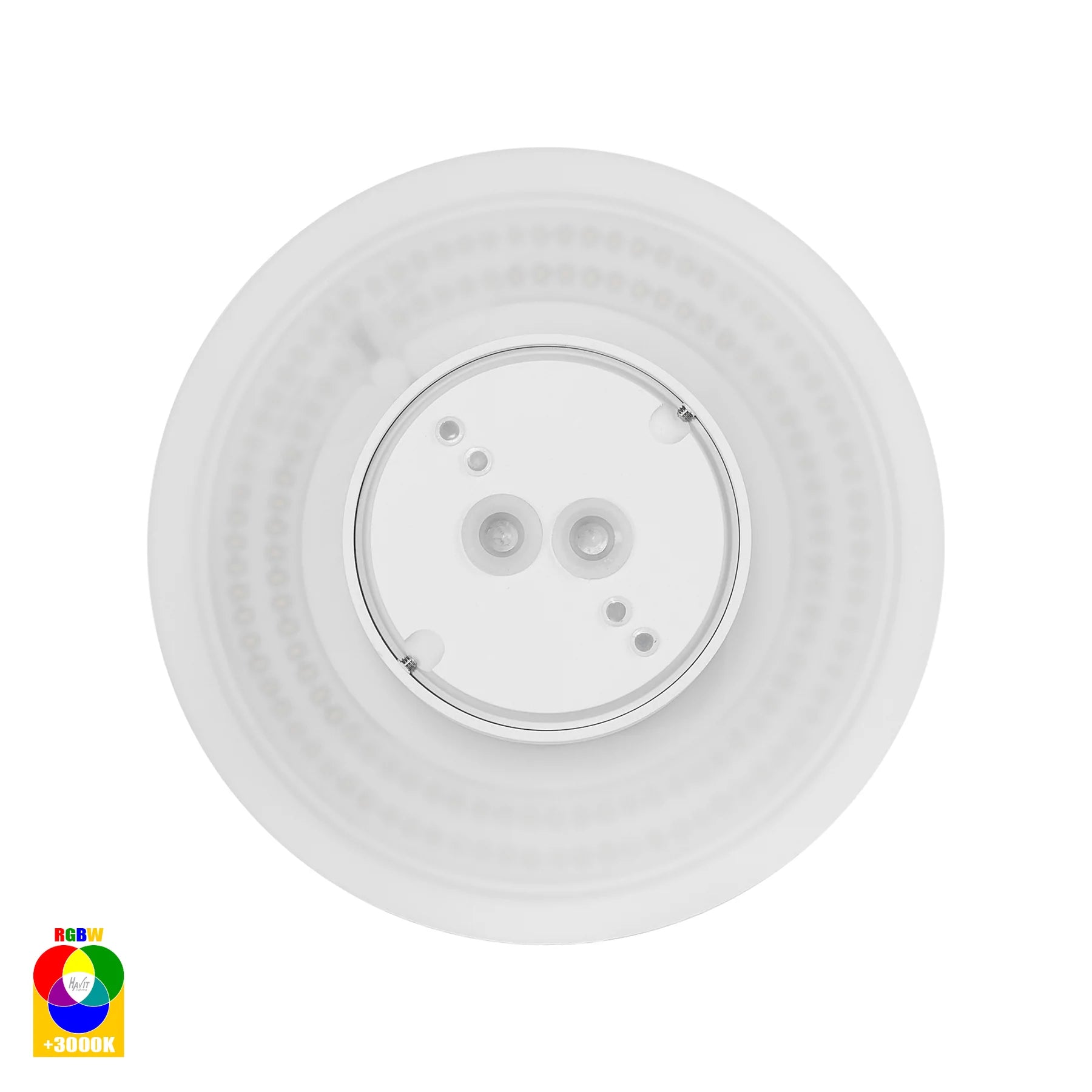 Havit Halo Exterior Wall Lights RGB + 3000K White 12W 12V IP65 - HV3592RGBW-WHT - Havit Lighting