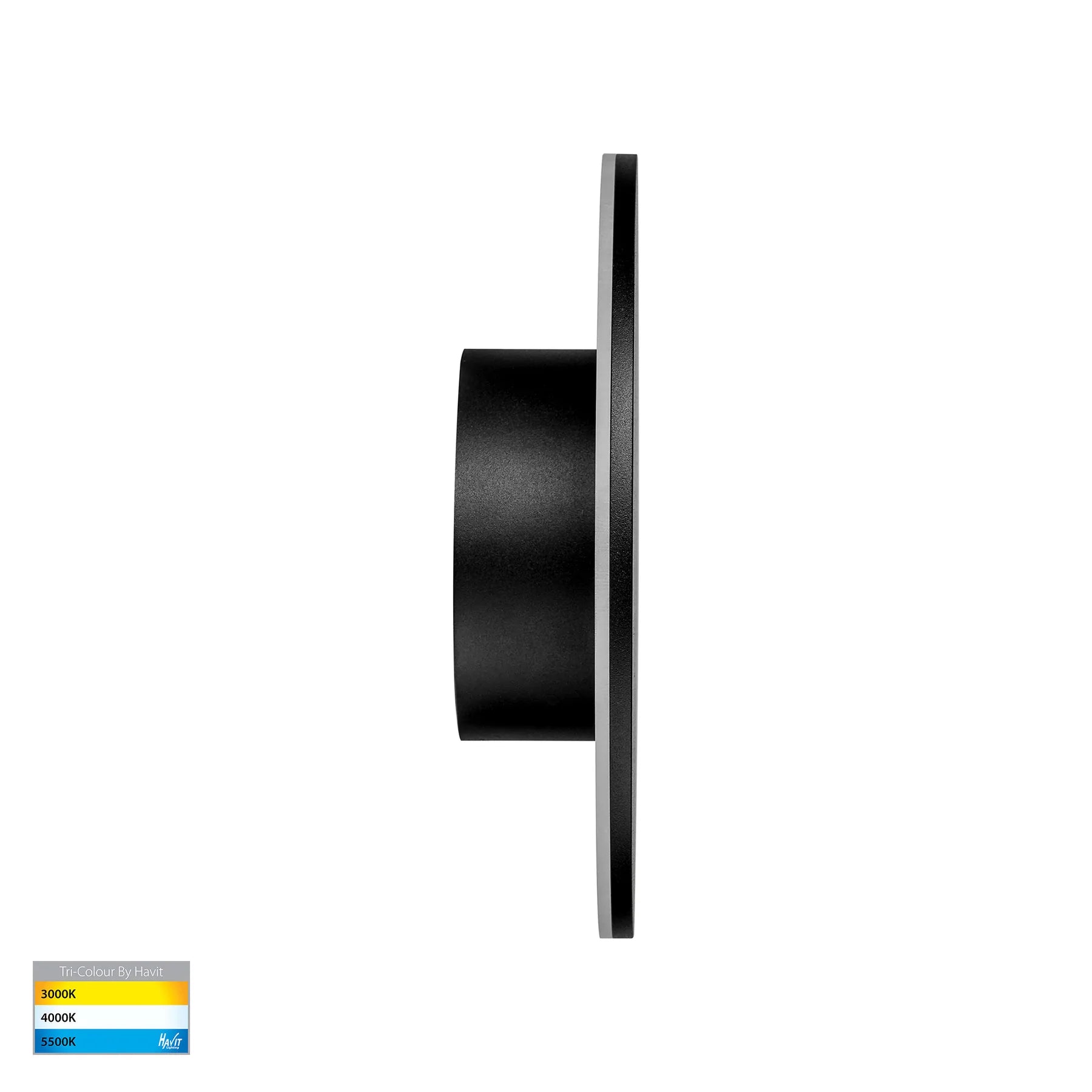 Havit Halo Exterior Wall Lights Tri - Black 12W 240V IP65 - HV3592T-BLK - Havit Lighting