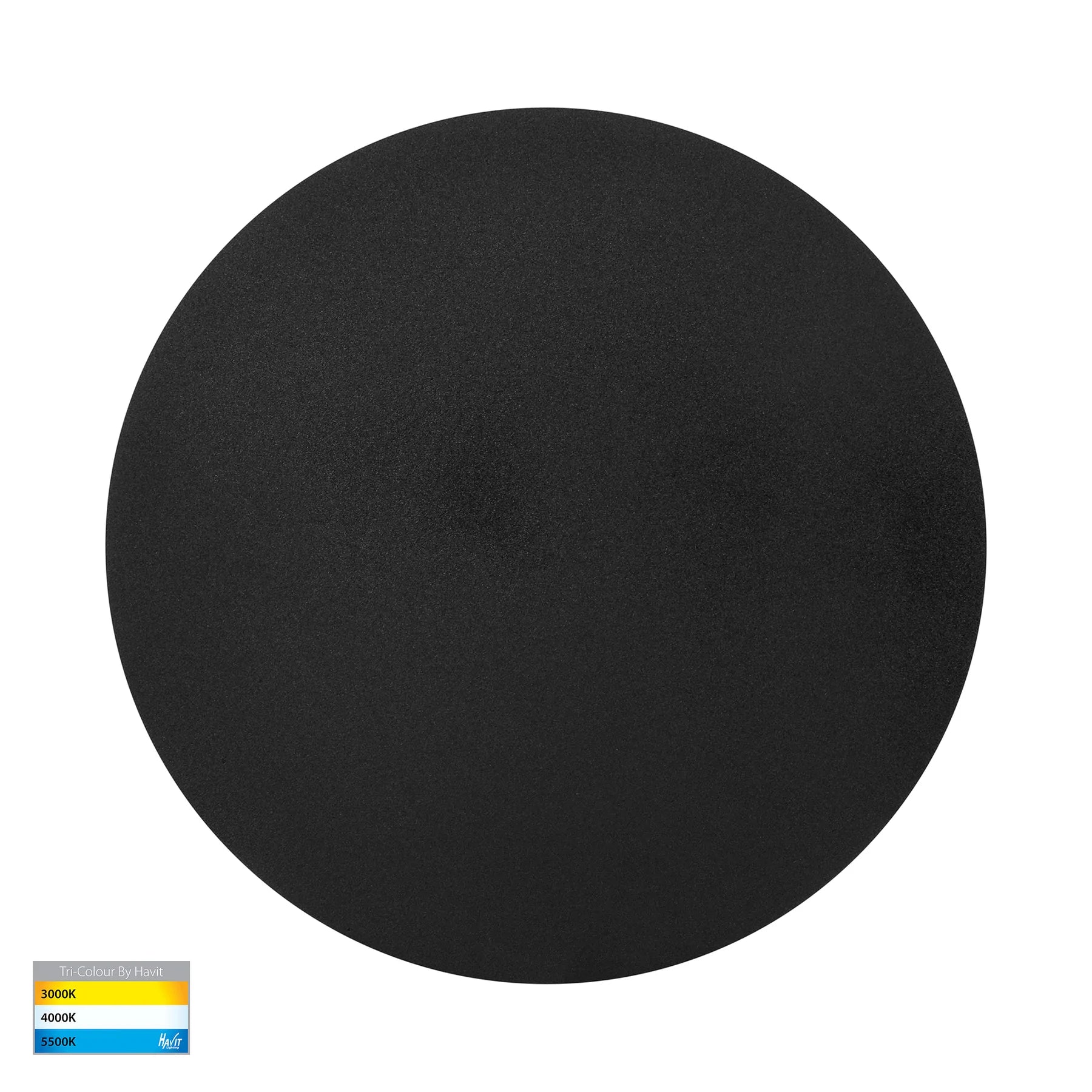 Havit Halo Exterior Wall Lights Tri - Black 18W 12V/24V IP65 - HV3593T-BLK - Havit Lighting