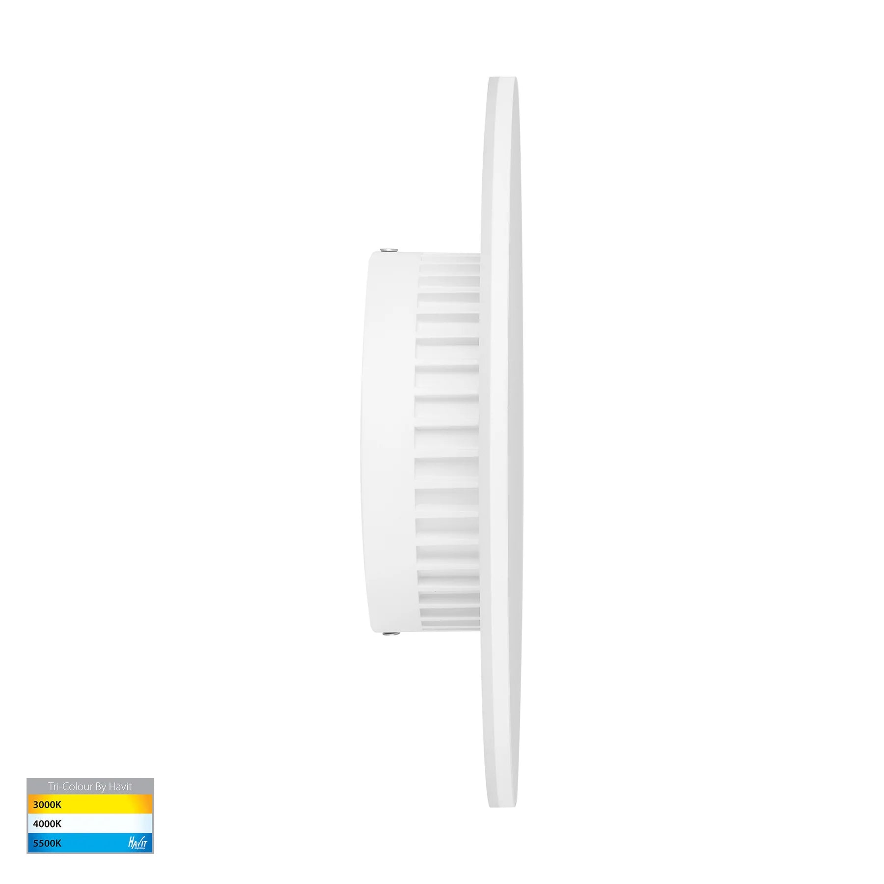 Havit Halo Exterior Wall Lights Tri - White 18W 12V/240V IP65 - HV3593T-WHT - Havit Lighting