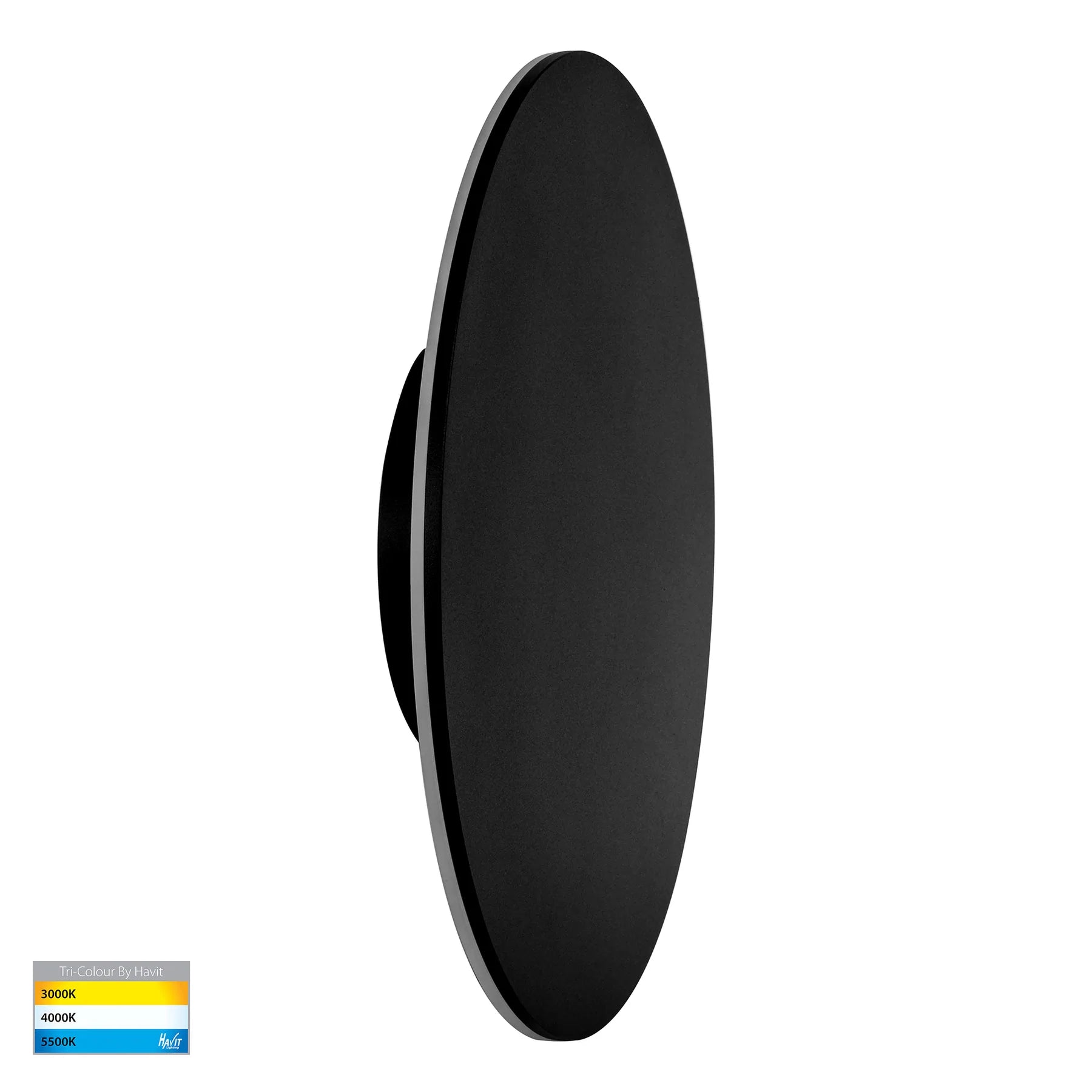 Havit Halo Exterior Wall Lights Tri - Black 24W 12V/240V IP65 - HV3594T-BLK
