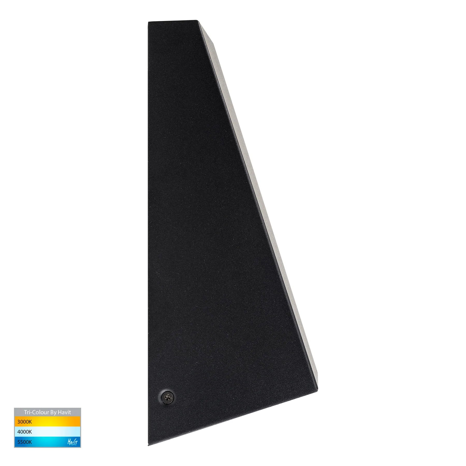 Havit Taper Wedge Exterior Wall Lights Tri - Black 9W 240V IP44 - HV3601T-BLK- Havit Lighting