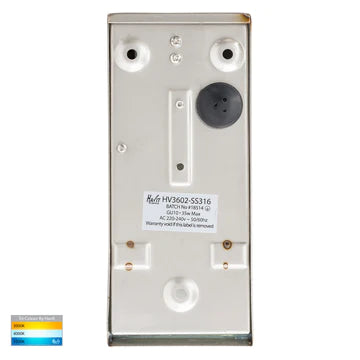 Havit Taper Wedge Exterior Wall Lights Tri - 316 Stainless Steel 5W 12V/240V IP44 - HV3602T-SS316 - HV3605T-SS316 - Havit Lighting