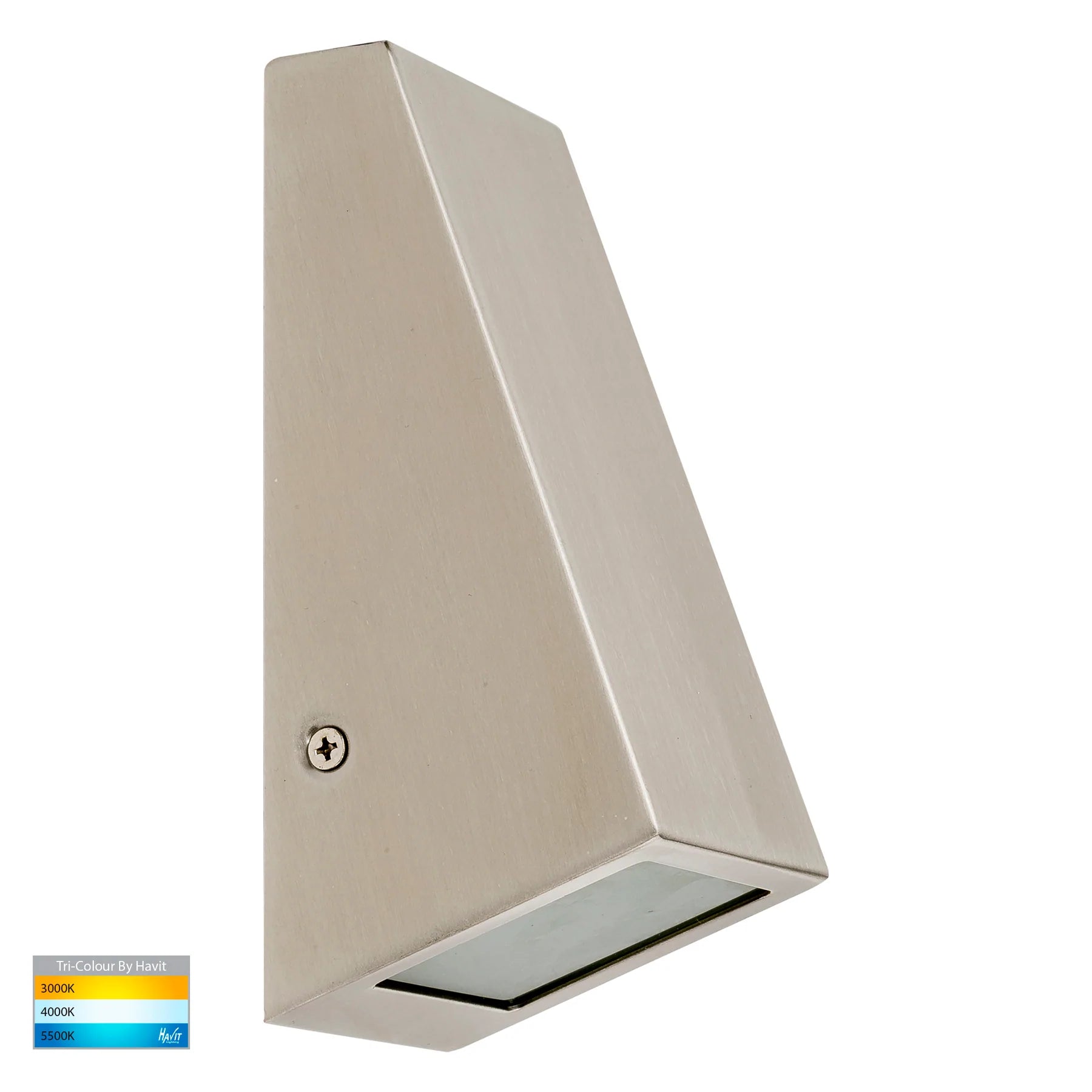 Havit Taper Wedge Exterior Wall Lights Tri - 316 Stainless Steel 5W 12V/240V IP44 - HV3602T-SS316 - HV3605T-SS316 - Havit Lighting