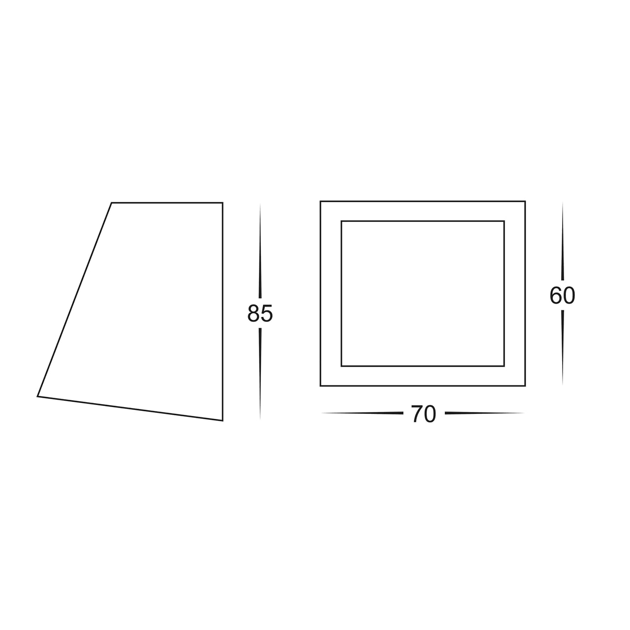 Havit Taper Wedge Exterior Wall Lights 3000K 5500K White 12V IP44 - HV3608-WHT