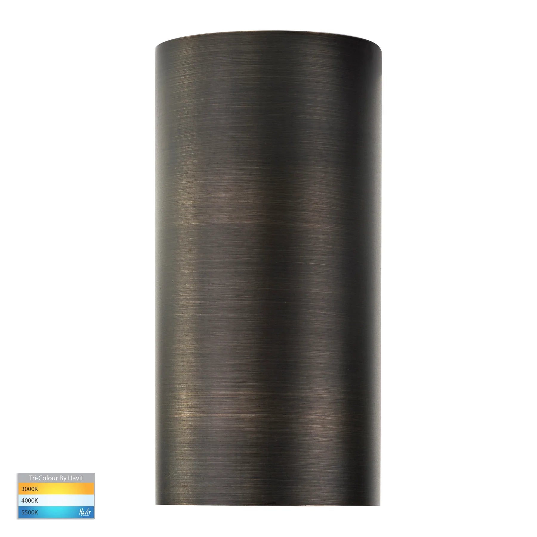 Havit Aries Fixed Down Exterior Wall Lights Tri - Antique Brass 6W 240V IP65 - HV3625T-AB - Havit Lighting