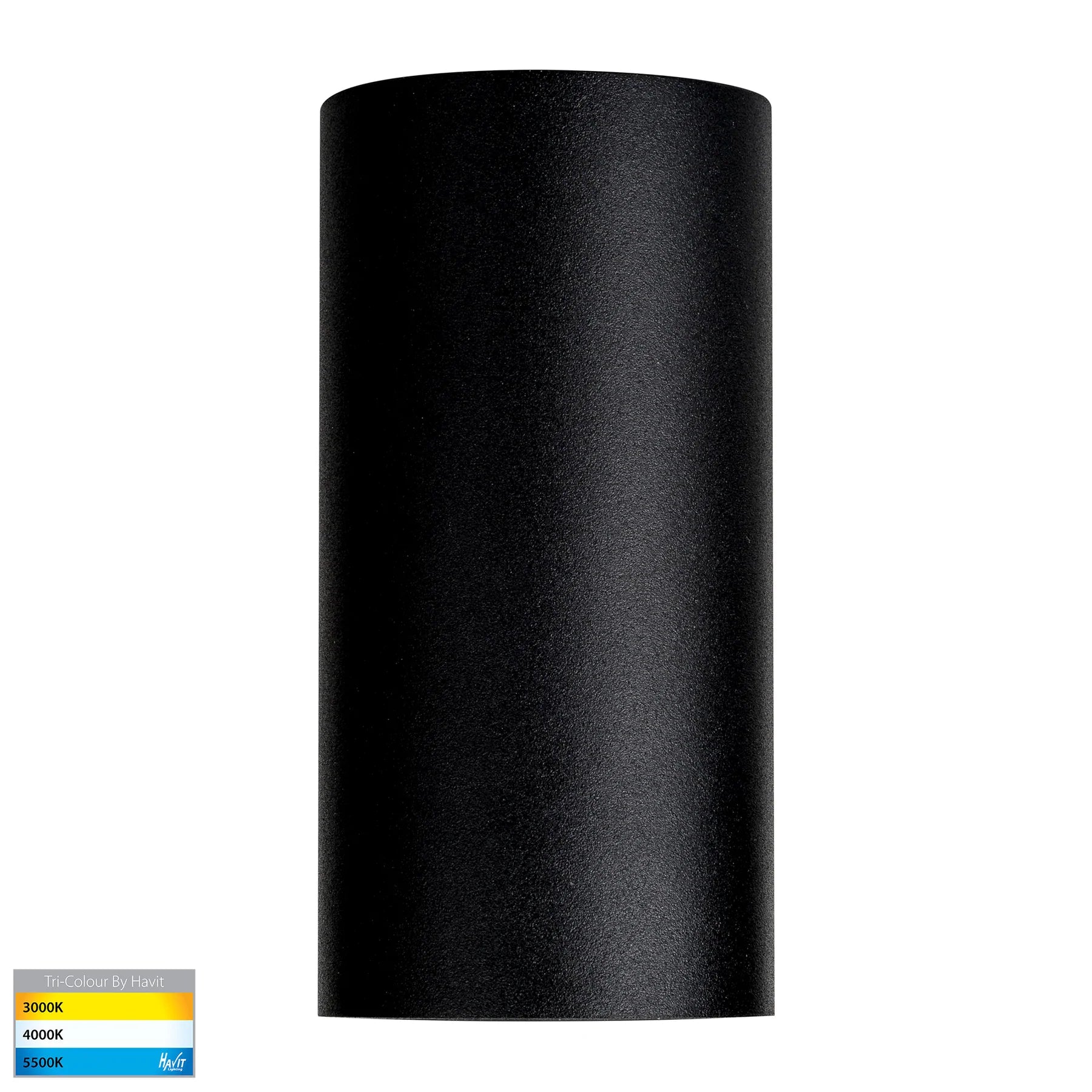 Havit Aries Down Exterior Wall Lights Tri - Black 316 Stainless Steel 6W 240V IP65 - HV3625T-BLK-Havit Lighting