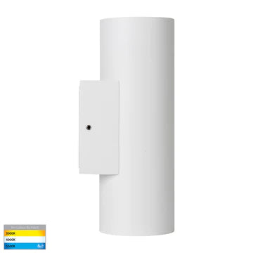 Havit Aries Up & Down Exterior Wall Lights Tri - White 316 Stainless Steel 2x6W 240V IP65 - HV3626T-WHT - Havit Lighting