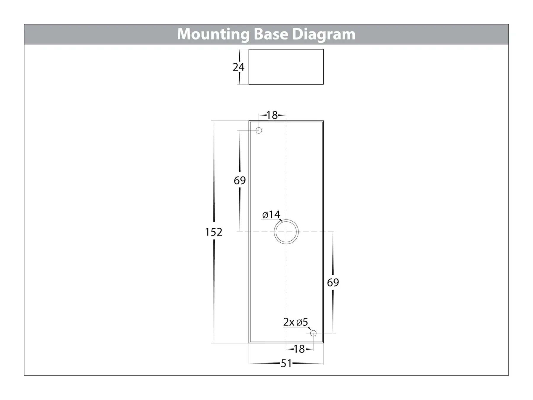 Havit Veldi Square Up & Down Exterior Wall Lights Tri - Black 2x5W 240V IP54 - HV3633T-BLK