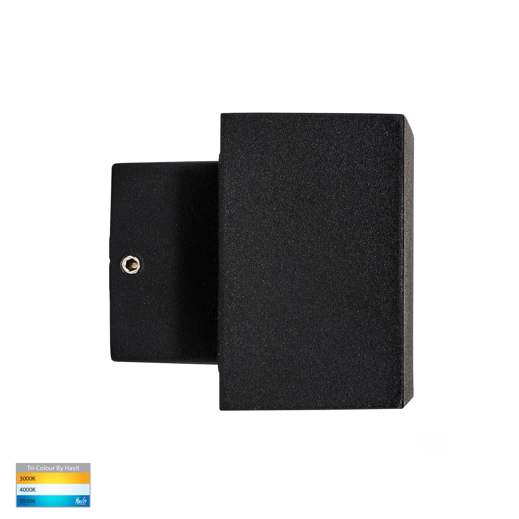 Havit Blokk Up & Down Exterior Wall Lights Tri - Black 2x4.5W 240V IP54 - HV3639T-BLK - Havit Lighting.