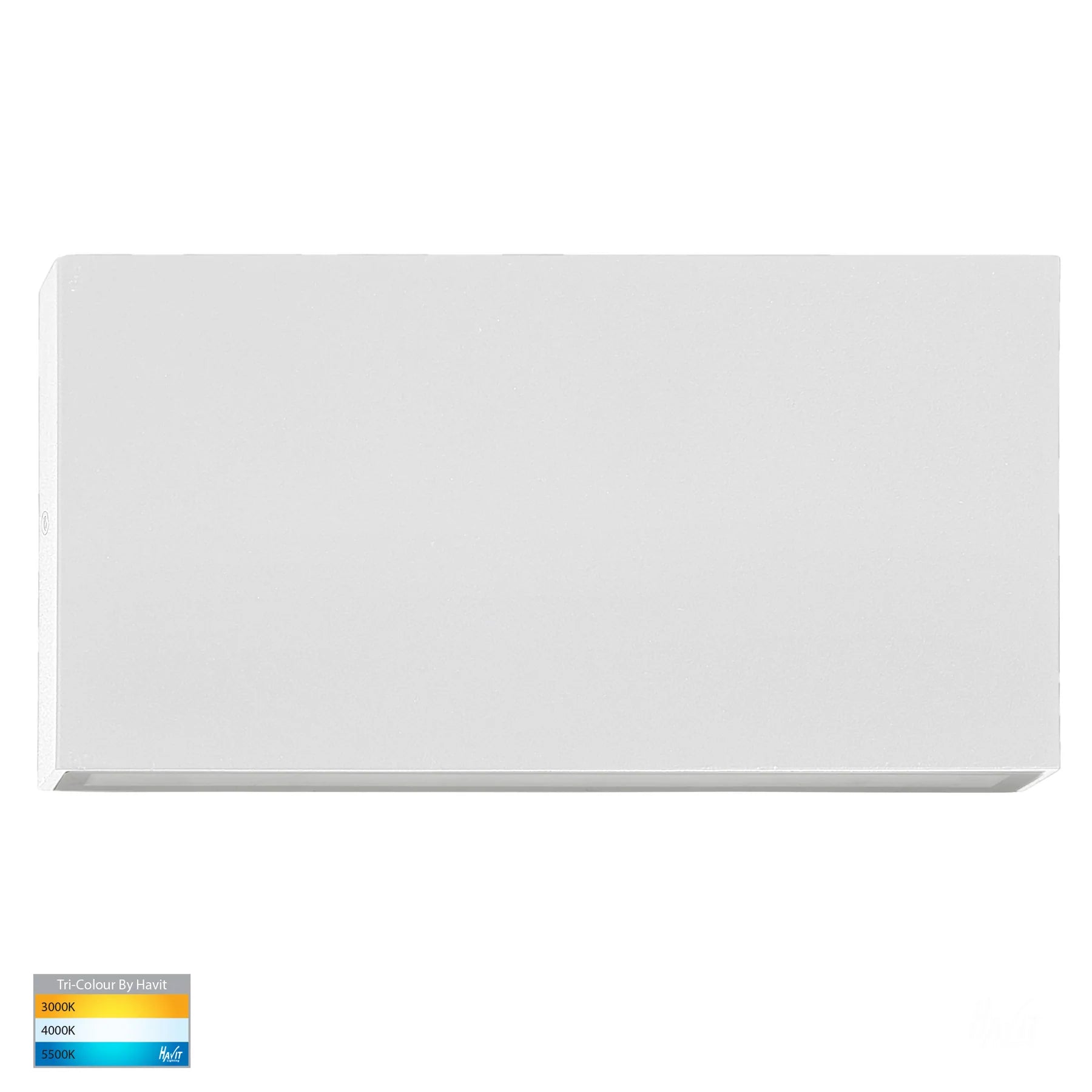 Havit Essil Up & Down Exterior Wall Lights Tri - White 2x5W 12V/240V IP54 - HV3648T-WHT-12V, HV3648T-WHT-240V - Havit Lighting