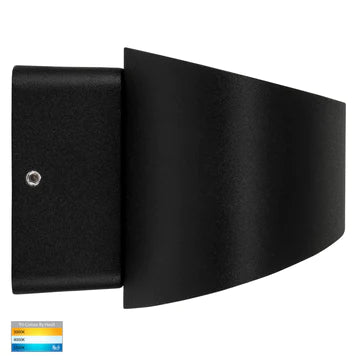 Havit Luxe Up & Down Exterior Wall Lights Tri - Black 9W 240V IP54 - HV3661T-BLK -Havit Lighting