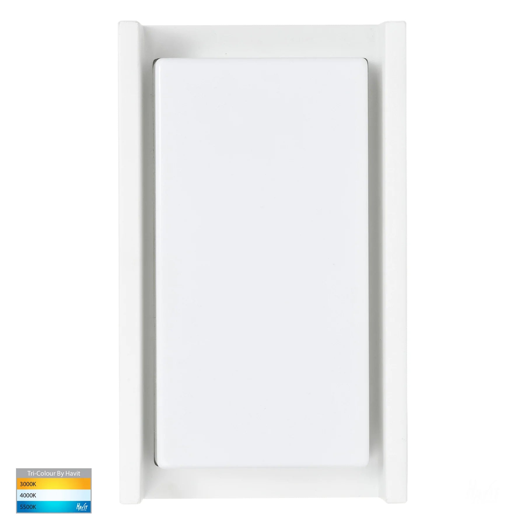 Havit Nepean Exterior Wall Lights Tri - White 12W 240V IP54 - HV3668T-WHT - Havit Lighting