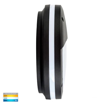 Havit Stor Bunker Light with Eyelid LED Bulkheads Tri - Black 30W 240V IP54 - HV3671T-BLK - Havit LightingV