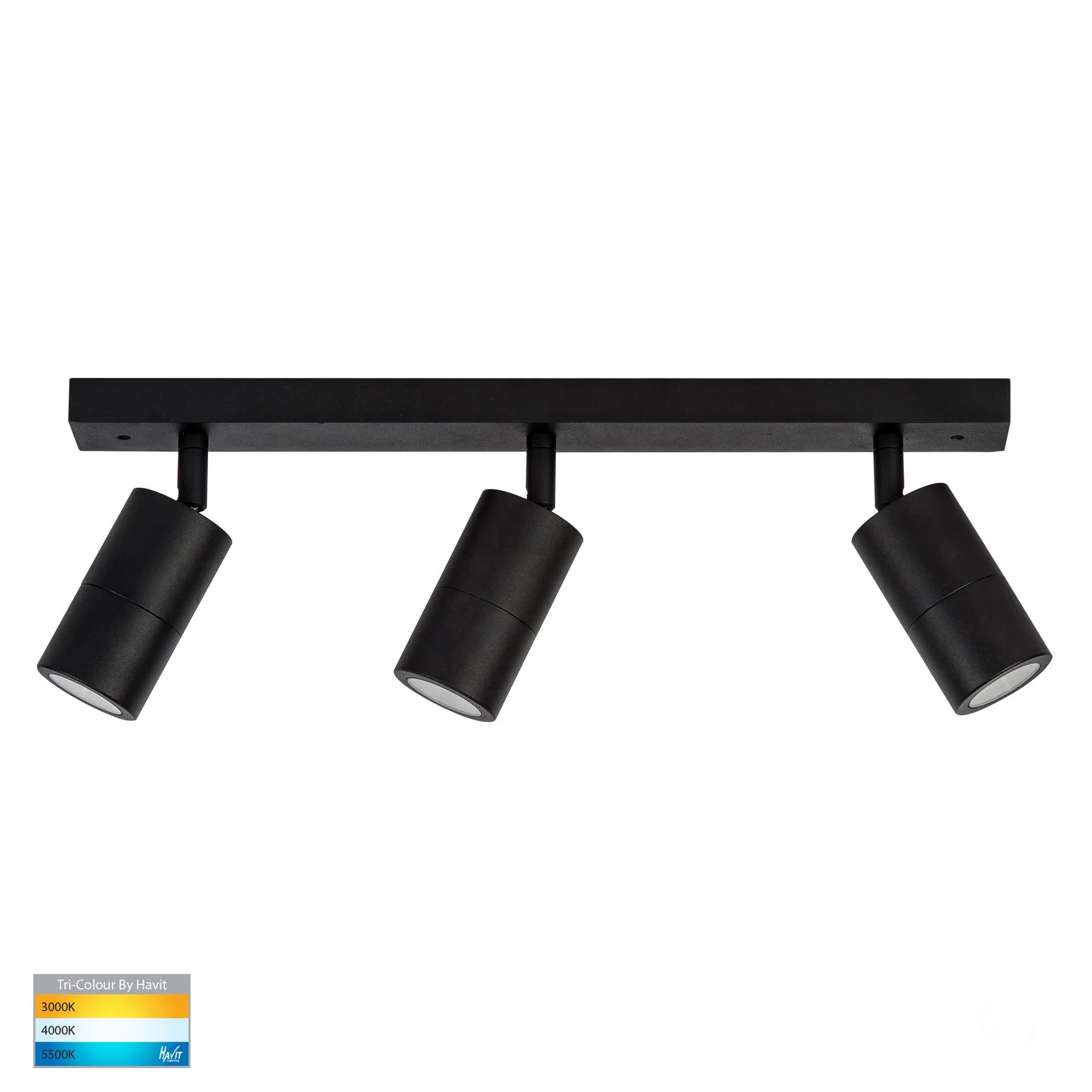 Havit Tivah LED Bar Lights Tri- Black 3x5W 240V IP54 - HV4001T-3-BLK