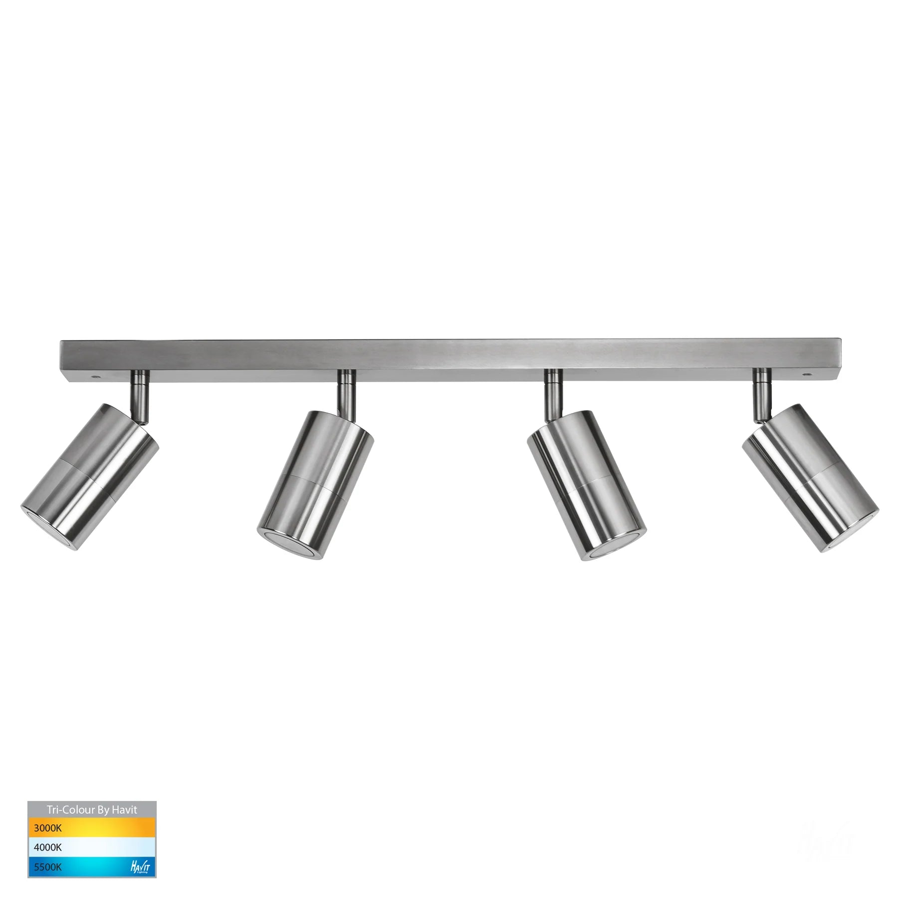 Havit Tivah LED Bar Lights Tri- Titanium Aluminium 4x5W 240V IP54 - HV4001T-4-TTM