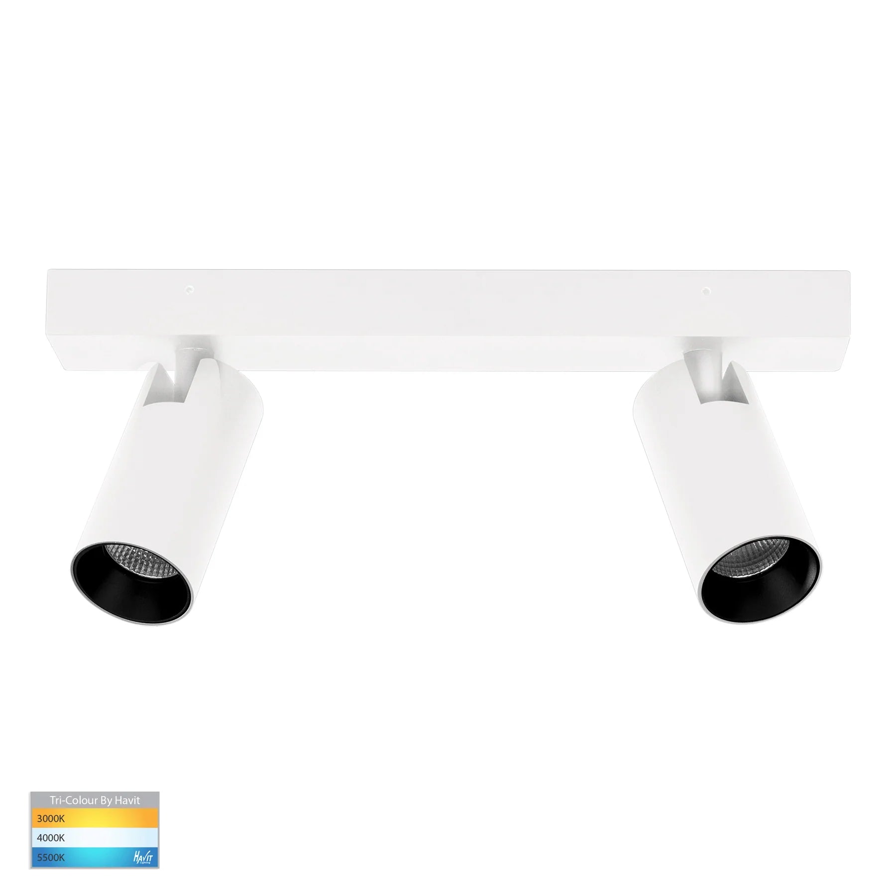 Havit Revo LED Bar Lights Tri- White 2x8W 240V IP20 - HV4002T-2-WHT