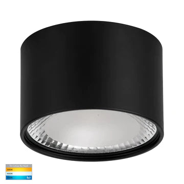 Havit Nella LED Surface Mounted Downlight Tri - Black 12W 240V/12V IP54 - HV5803T-BLK, HV5803T-BLK-12V - Havit Lighting