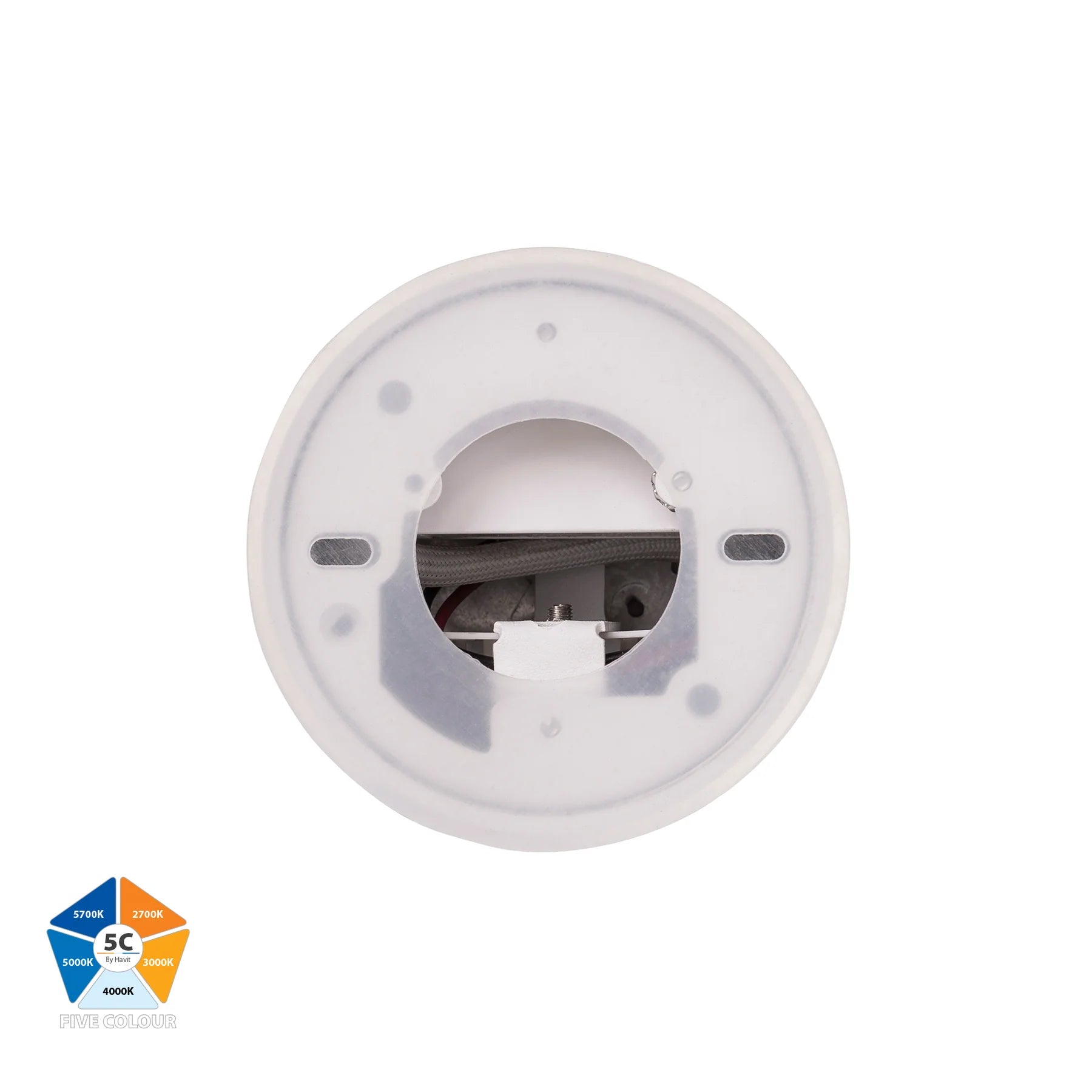 Havit Nella LED Surface Mounted Downlight 5CCT White 7W 12V/240V IP54 - HV5841S-WHT, HV5841S-WHT-12V