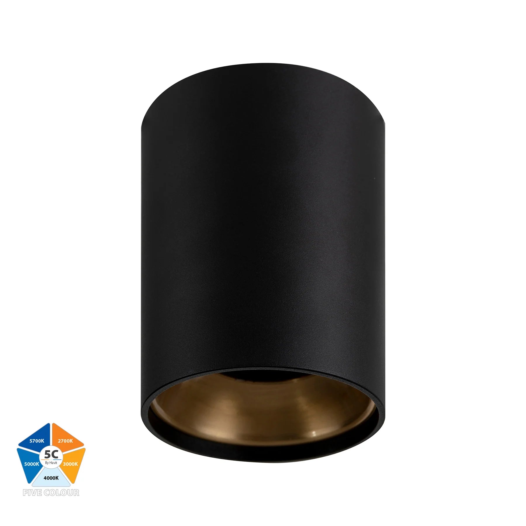 Havit Inner Ring to Suit HV5843 LED Surface Mounted Downlight 5CCT Gold / Black / Chrome 18W 240V IP54 - HV5843- Havit Lighting