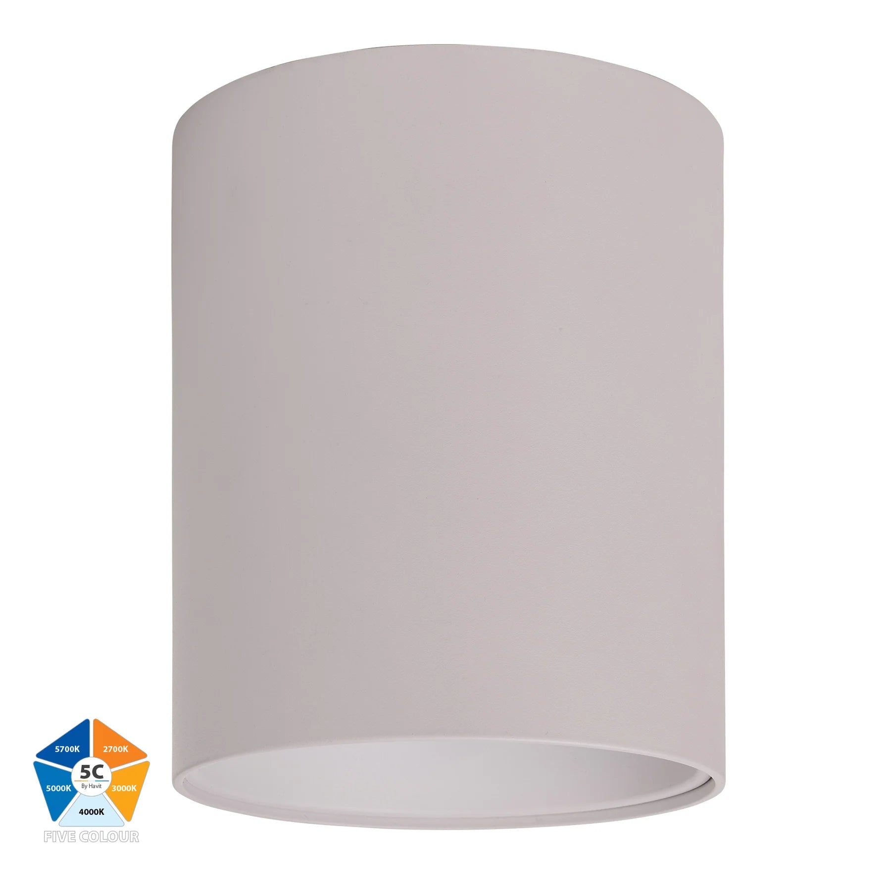 Havit Nella LED Surface Mounted Downlight 5CCT White 24W 12V/240V IP54 - HV5844S-WHT, HV5844S-WHT-12V- Havit Lighting