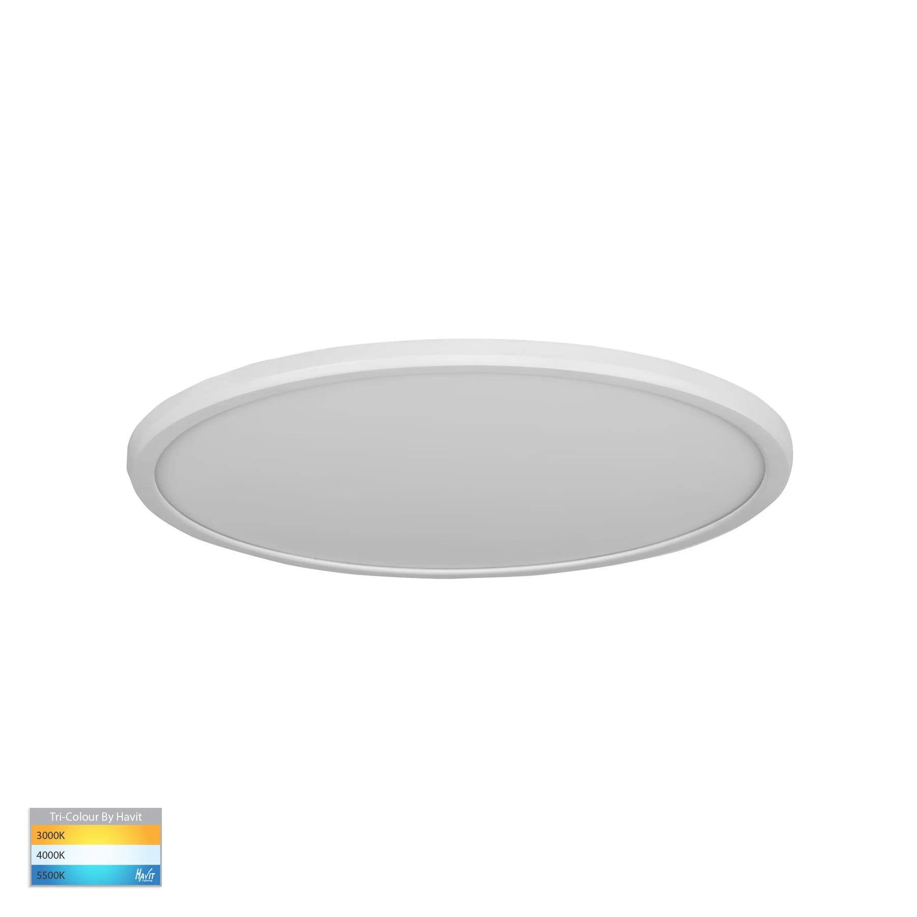 Havit Slim Ceiling Mounted LED Oysters Tri- White 24W 240V IP54 - HV5877T-WHT