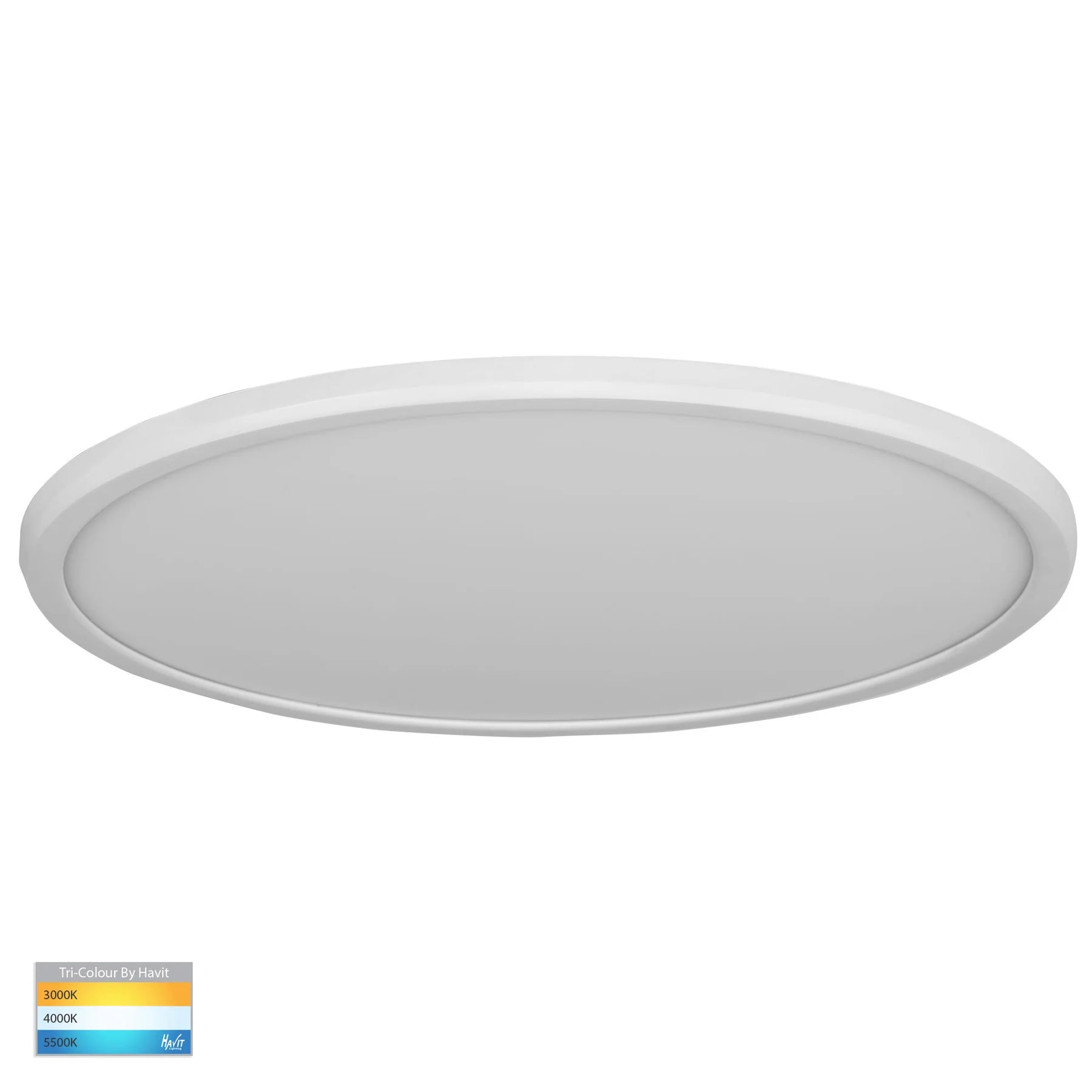 Havit Slim Ceiling Mounted LED Oysters Tri - White 40W 240V IP54 - HV5879T-WHT - Havit Lighting