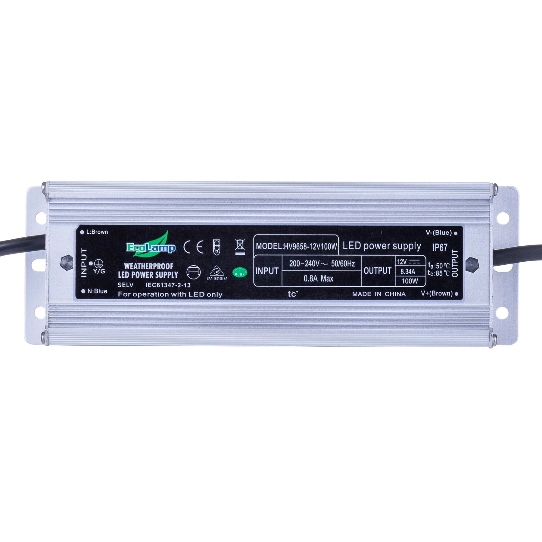 Havit Weatherproof Drivers Silver 100W 12/24V IP66 - HV9658-100W