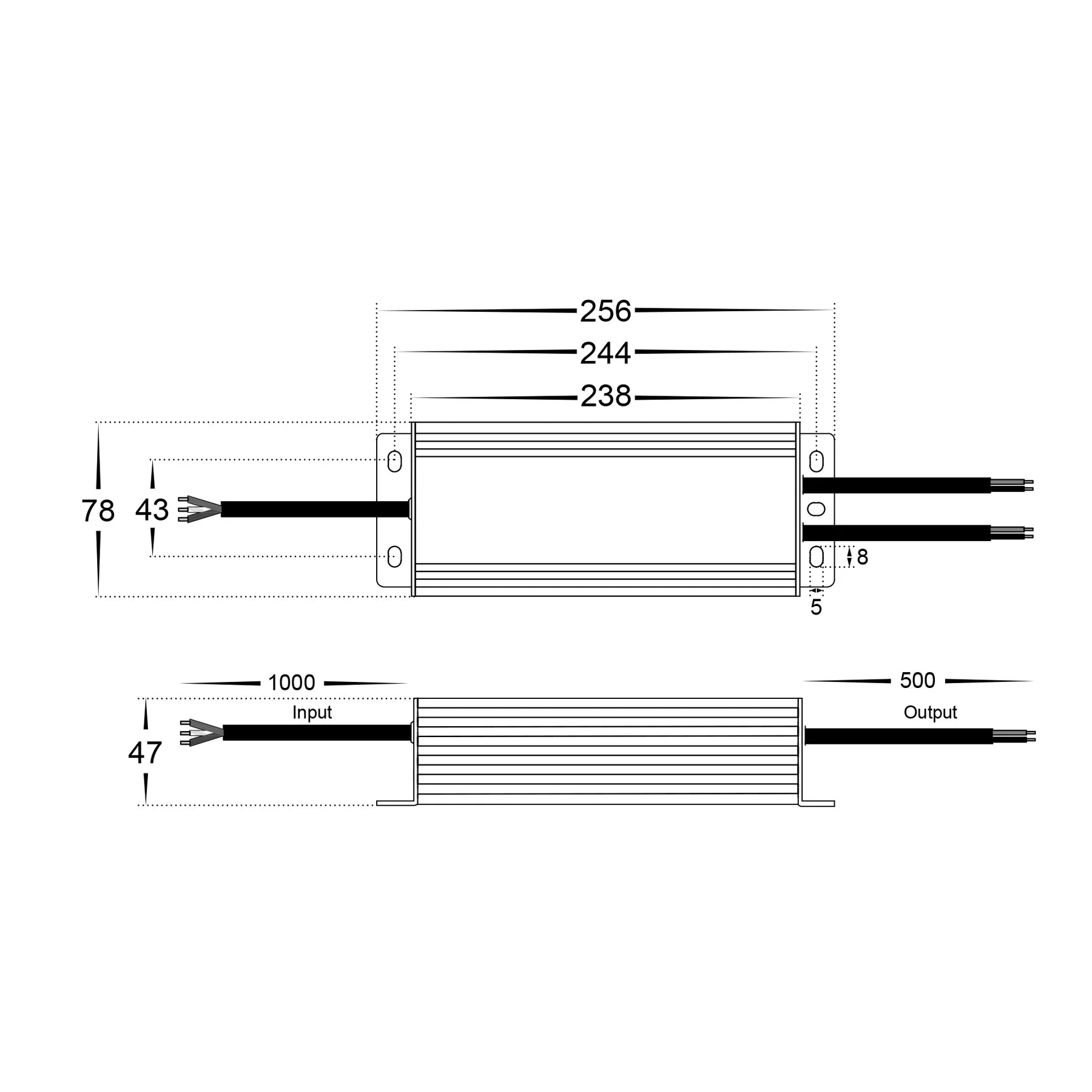 Havit Weatherproof Dimmable with Flex and Plug Drivers Grey 150W 12/24V IP66 - HV9660-150W