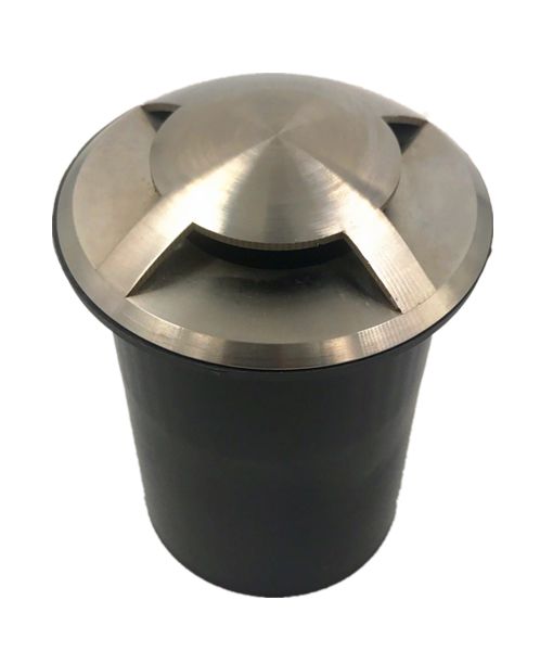 CLA Exterior Recessed Small faceplate Inground Garden Step and Up Lights Stainless Steel 12-25V IP67 - IGM - CLA Lighting