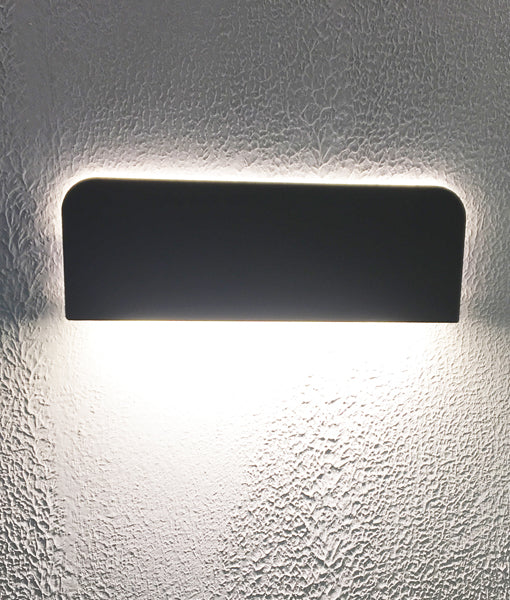 CLA KUK: LED Surface Mounted Exterior Wall Lights 3000K Matt White / Dark Grey 10W 100-240V IP54 - KUK