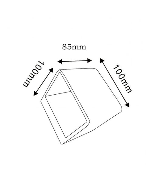 CLA Cube Up/Down LED Interior Wall Light 3000K Matt White 6W 220-240V IP20 - LONDON