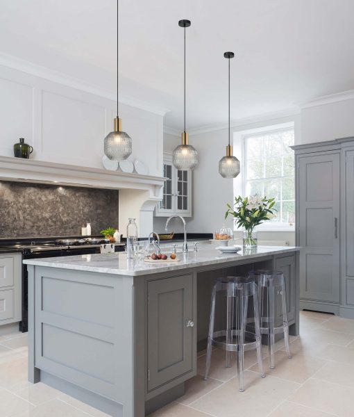 CLA MARACA: Glass Jar With Quadrilateral Segment Interior Pendant Smoke / Green / Amber / Copper / Chrome 220-240V - MARACA1, MARACA2, MARACA3, MARACA4, MARACA5 - CLA Lighting