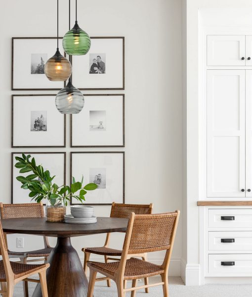 CLA MARBRE: Wine Wavy Glass Interior Pendant Smoke/ Green/ Amber 220-240V - MARBRE1, MARBRE2, MARBRE3