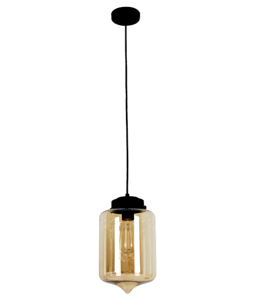 CLA MASON: Modern Retro Oblong / Tipped / Oval Glass Interior Pendant Clear / Smoke / Amber 220-240V - MASON - CLA Lighting.