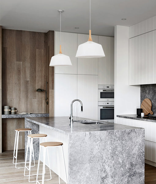 CLA NORDIC: Modern Scandinavian Steel/ Wood Interior Pendant Black/ White 220-240V - NORDIC1, NORDIC2, NORDIC3, NORDIC4, NORDIC5, NORDIC6