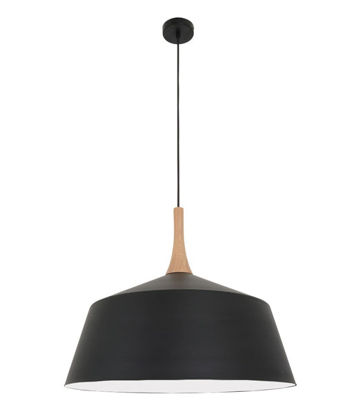 CLA NORDIC: Modern Scandinavian Steel/ Wood Interior Pendant Black/ White 220-240V - NORDIC1, NORDIC2, NORDIC3, NORDIC4, NORDIC5, NORDIC6