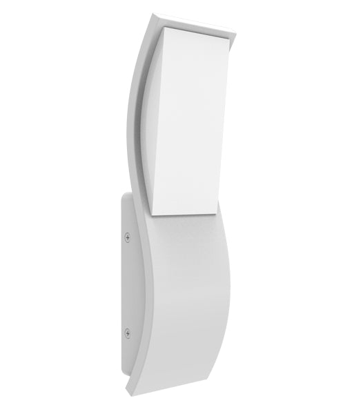 CLA OLA: Surface Mounted Wavy Rectangular LED Exterior Wall Lights 3000K Dark Grey / White 100-240V IP65 - OLA - CLA Lighting