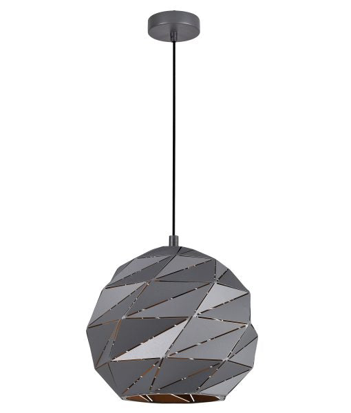 CLA ORIGAMI: Dome Carved Iron Interior Pendant Matt White / Rose Gold / Matt Grey 220-240V - ORIGAMI1, ORIGAMI2, ORIGAMI3, ORIGAMI4, ORIGAMI5, ORIGAMI6 - CLA Lighting