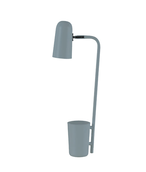 CLA PASTEL: Scandinavian Table Lamps With Pen Container Matt White/ Matt Black/ Matt Green/ Matt Pink/ Matt Grey/ Matt Blue/ Matt Yelllow 220-240V - PASTEL