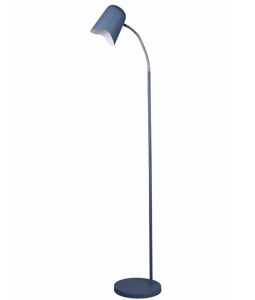 CLA PASTEL: Scandinavian Iron Slim Floor Lamp Matt White/ Matt Black/ Matt Pink/ Matt Grey/ Matt Green/ Matt Blue/ Matt Yellow 220-240V - PASTEL