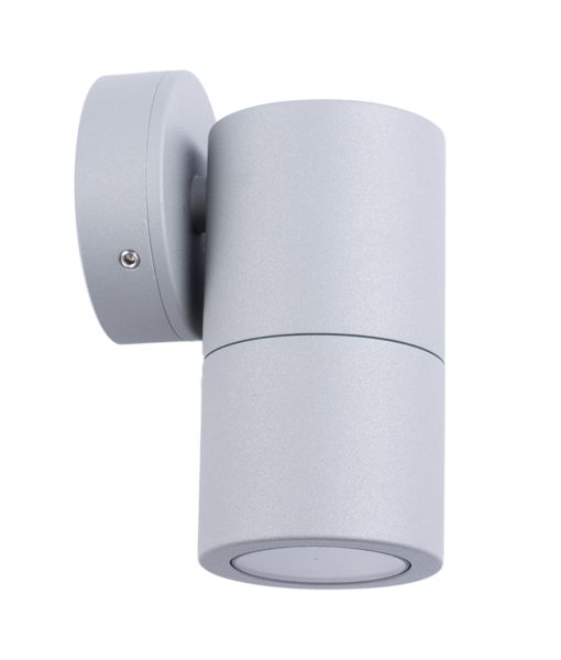 CLA GU10 Pillar Spot Exterior Wall Lights Matt Grey 110-265V IP65 - PG1FSIL, PG1ASIL