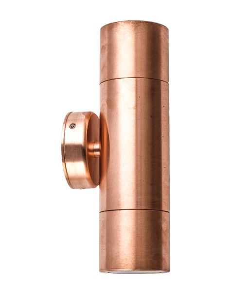 CLA GU10 Pillar Spot Exterior Wall Lights Copper 110-265V IP65 - PG1AC, PGUDC