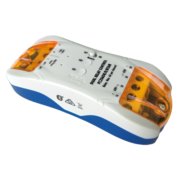SAL Dual Relay Control Electrical Accessories White IP20- PC206DR/R/BTAM