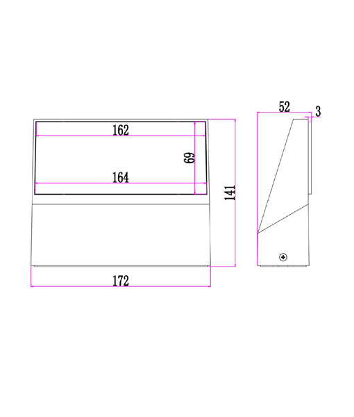 CLA PLANA: Adjustable Surface Mounted LED Exterior Wall Lights 3000K Dark Grey/ White 13W 100-240V IP65 - PLANA01, PLANA02