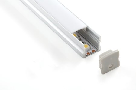 Azoogi 17.1mm x 15.3mm Surface Mounted Profiles- PR006: Aluminium Surfaced Profile