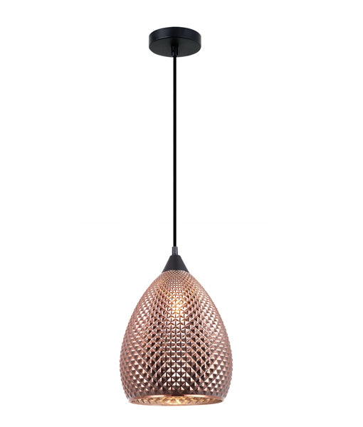 CLA RICTUS: Glass with Quadrilateral Segments Interior Pendant Copper / Gold 220-240V - RICTUS1, RITUS2, RICTUS3, RICTUS4, RICTUS5, RICTUS6 -CLA Lighting