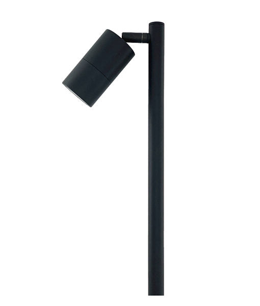 CLA MR16 Exterior Adjustable Head Garden Spike Light Black/ Stainless Steel/ Black 12-25V IP65 - SPM